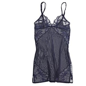 la perla malizia mesh slip in black nwt